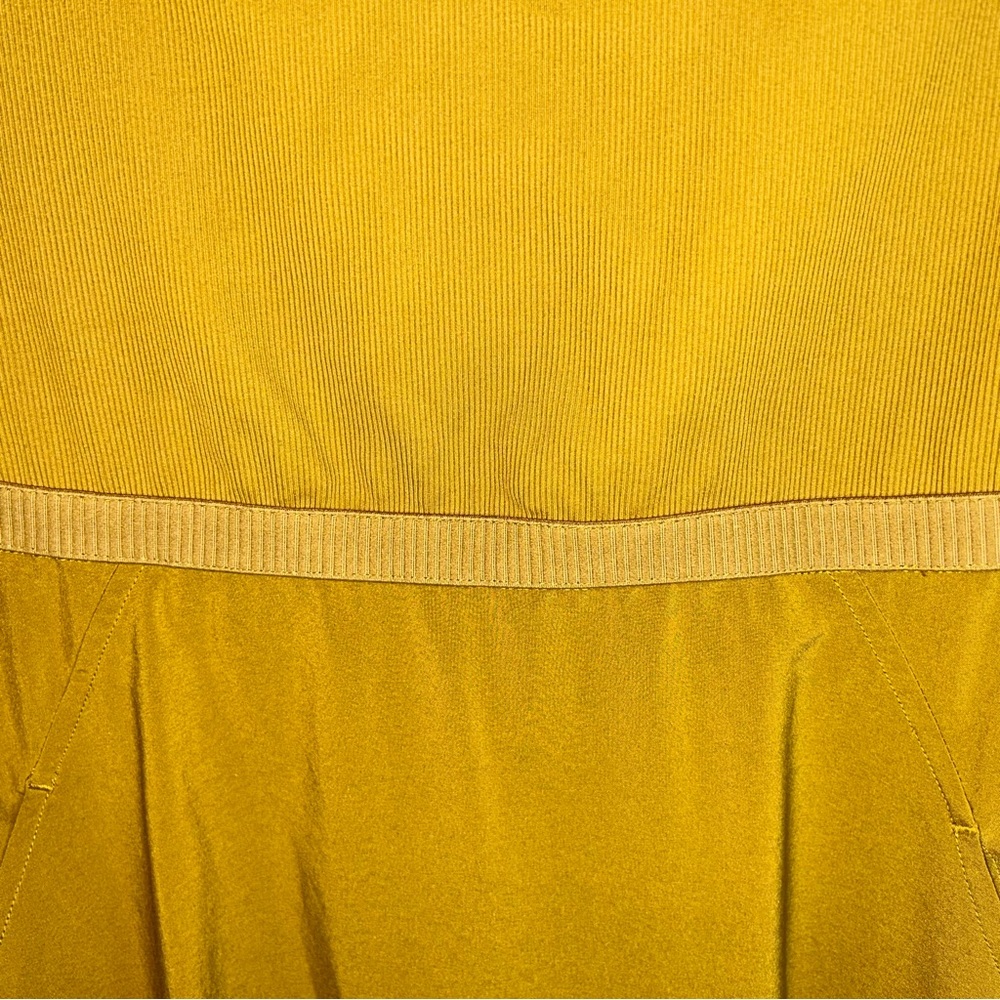 Athleta Ryder Dress Brass Yellow Sleeveless Midi Size Small - Picture 8 of 11